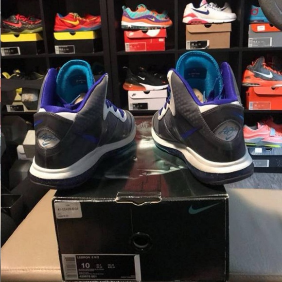 Nike Lebron 8 Summit Lake Hornets Size 10 - Picture 3 of 4